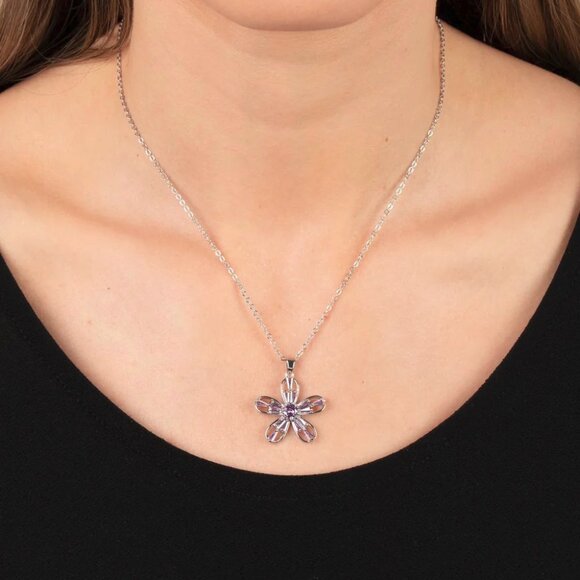 Paparazzi Jewelry Accessories - Botanical Ballad - Purple Necklace - Vintage - Picture 4 of 6